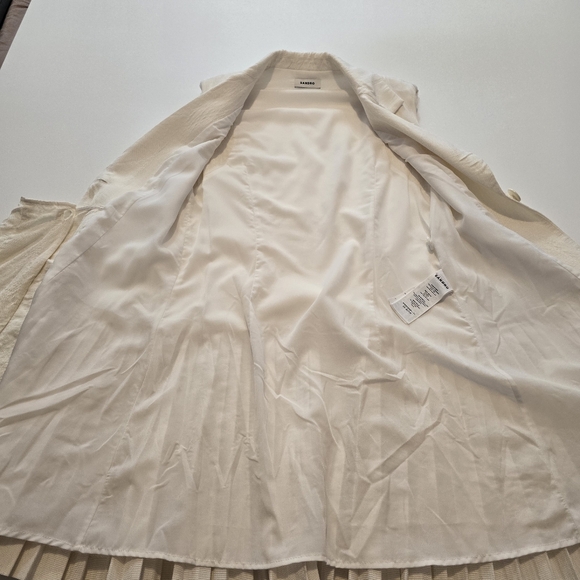 Sandro Carine Sleeveless Mini Casual Dress V-neck Sleeveless Front button - Picture 10 of 13